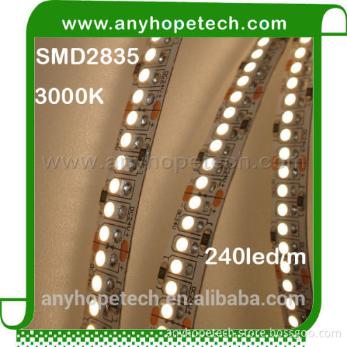 Ultra Bright warm white 48W per 5m 1200LEDs high lumen led flexible strip